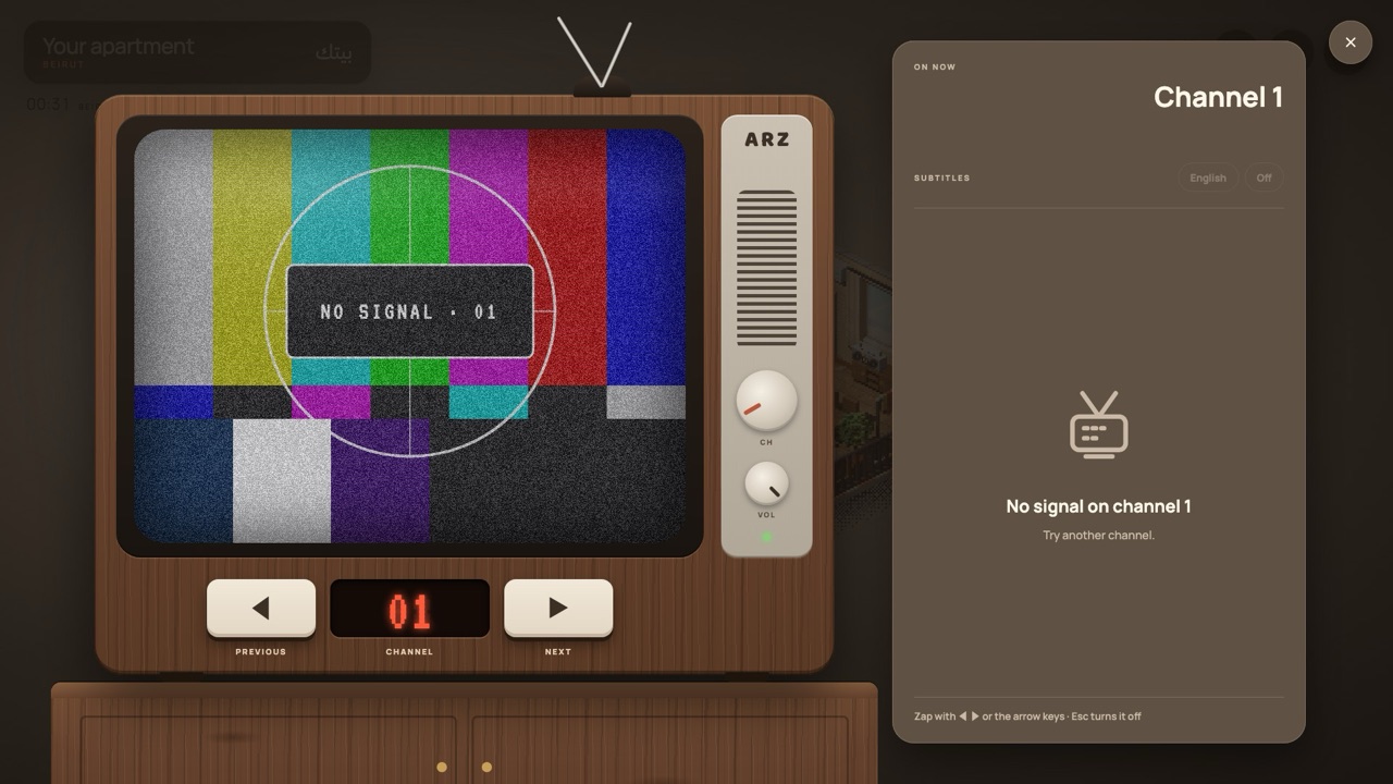 The television